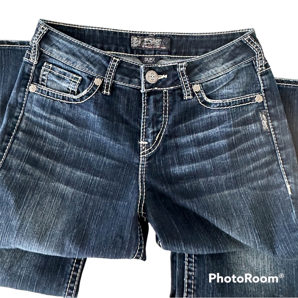 Silver Jeans Suki High Slim Boot Jeans Dark Wash